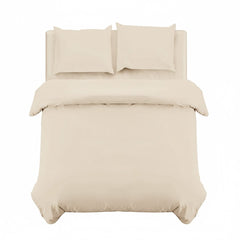 4B Classic Plain Minimal Design Duvet Cover Set – Single Double King Super King Bedding for Home and Guest Rooms