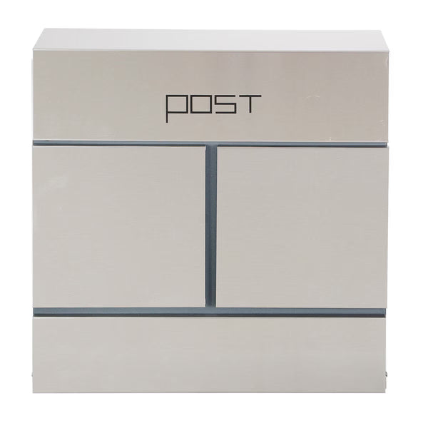 Phoenix Estilo Top Loading Letter Box MB0124KS in Stainless Steel with Key Lock