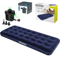 Inflateable Blow Up Airbed, Quick Inflatable Air Mattress for Adults & Kids, Waterproof Camping Mattress, Inflatable Air Bed for Indoor & Outdoor Adventures
