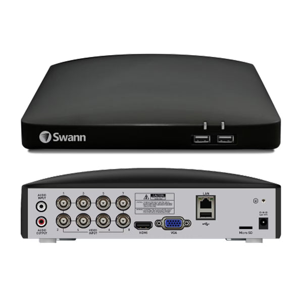 Swann 8 Channel DVR with 256G SD Card and 4 X 2K Bullet Cameras