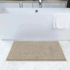 1pc Soft Chenille Bath Mat – Durable Chenille Rug with Non-Slip Backing, Stylish Bathroom Rug, Machine Washable Bath Mat, Non-Slip Area Rug for Shower Room & Home Use