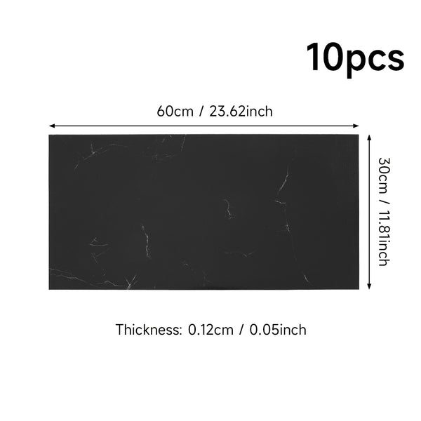 LIVINGANDHOME 10/20-Pack Marble Peel and Stick Floor Tiles - 12