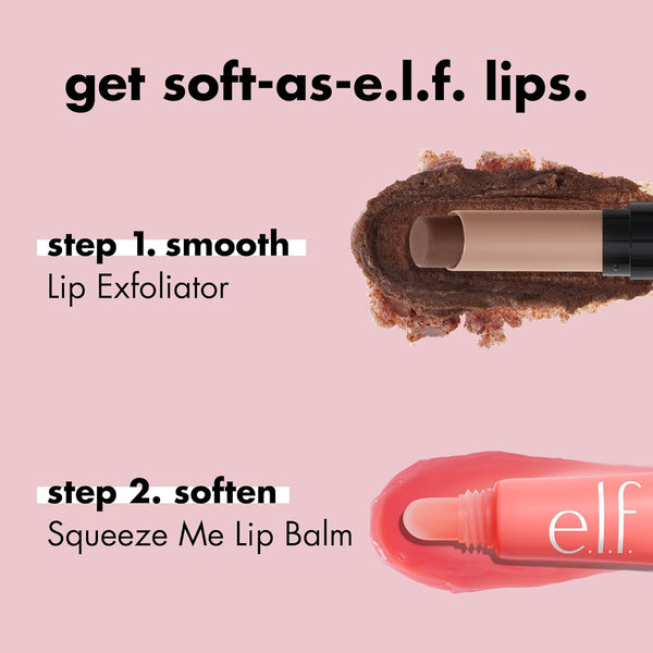 E.L.F. Squeeze Me Lip Balm, Moisturising Lip Balm for a Sheer Tint of Colour, Infused with Hyaluronic Acid, Vegan & Cruelty-Free, Grape