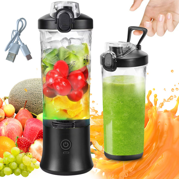 1pc, 20oz Portable Blender with USB Rechargeable Battery, Fresh Juice, Compact Design for On-the-Go Nutrition