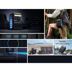 Anker C300X AC Portable Power Station 288Wh & 100W Anker Solix Foldable Solar Panel