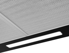 CIARRA Cooker Hood 60Cm CBCB6201 600Mm Kitchen Extractor Hood with Carbon Filters Recirculating&Ducting Wall Mounted Cooker Extractor Fan Black