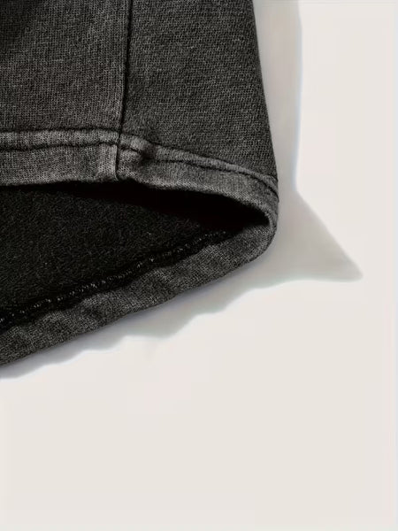 Washed Men'S Clothing 2pcs Set, 100% Pure, Water-Washed Durable And Machine Washable, Men'S Suit T-Shirt Short Sleeve Shorts