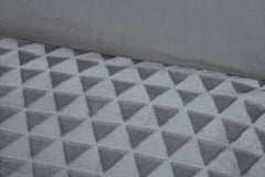 Diamond Drift Teddy Duvet Cover Set | Luxurious Textured Fleece with 3D Diamond Pattern | Ultra-Soft Plush Microfibre in Silver Grey or Navy | Includes Pillowcases – Warm, Cosy & Breathable Bedding – Single, Double, King Sizes | Machine Washable | Fast Di