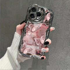 1 Cute and Stylish Thick Shockproof Phone Case, Electroplated Cream Soft Cover Suitable for Various iPhone Models Including 17/16/15/14/13/12 Cases/11 Pro Max/Plus/X/8/7- Popular Birthday Gift Business Present Durable Anti-Stain Anti-Fingerprint,