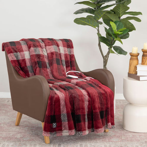 Berkshire Luxe Faux Fur Heated Throw in 3 Colours, 127 X 152 Cm