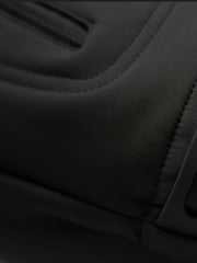 Men'S Winter Soft Shell Jacket with a Hood, Featuring Pockets And a Solid Color, Suitable for Outdoor Wear