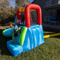 Happy Hop Ultimate Climb, Spray & Bounce Water Slide Pool (3+ Years)