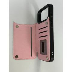 Phone Case -Cardholder-Style Phone Case, Convenient. for Iphone 17 Promax/Pro/ Air, 16 Plus, 15, 14 Pro Max, 13, 12, 11. Gift for Friends, Boys, Girls Or Family. This Business Shock-Resistant Protective Case Features a Solid Color
