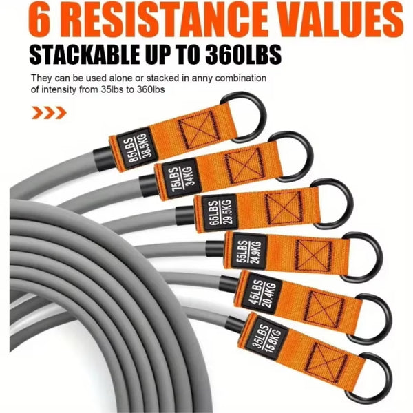 Resistance Strap with Handle: Used for Muscle Training, Strength Building Yoga Body Shaping Home Fitness Equipment - Natural