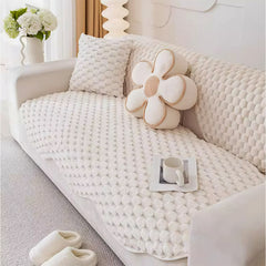 1pc Plush Sofa Cushion 1 2 3 4 Seater, Pet Friendly Sofa Cover, Breathable Sofa Slipcover Couch Cover Seat Cushion, Machine Washable, Warm Thickened Soft and Cozy Non-Slip Furniture Protector Sofa for All-Seasons, Living Room, Bedroom, Office, Home Decor
