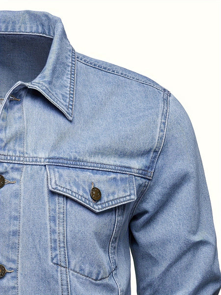 Men's Casual Washed Denim Jacket