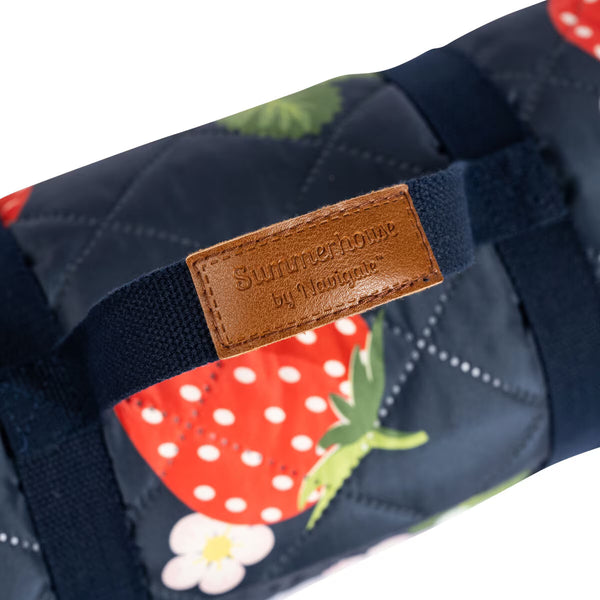 Navigate Strawberries & Cream Picnic Blanket, 175 X 140Cm