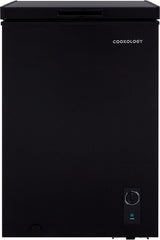 Cookology CCFZ99BK Freestanding Chest Freezer in Black - 99 Litre Capacity - for Kitchens, Outbuildings & Garages - Adjustable Feet & Temperature Controls - 4 Star Freezer Rating
