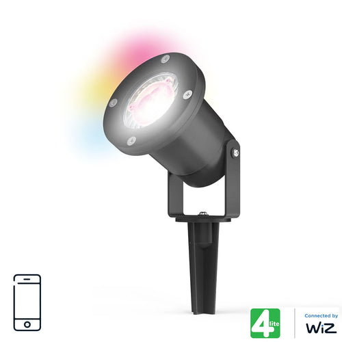 4Lite Wiz Outdoor Smart GU10 Spike Light