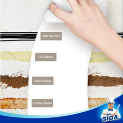 MR.SIGA Multi-Functional Eraser Sponge, Magic Cleaning Pads for Kitchen Household Cleaning, 12 Count, Size 4.7