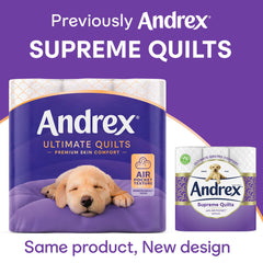 Andrex Ultimate Quilts Toilet Tissue 3 Ply 3 X 16 Standard Roll Pack