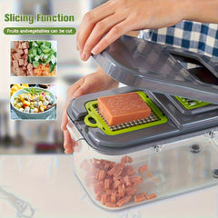 22-In-1 Heavy-Duty Manual Chopper - Vegetable Slicer, Vegetable Cutter, Chopper, Grinder, Suitable for Kitchen, Kitchen Utensils, Kitchen Small Tools, Kitchen, Vegetable Chopper