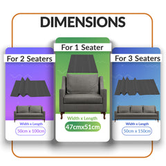 Sofa Seat Support Boards, Black Rejuvenator Boards, Sofa Saver, Adjustable/Foldable Sagging Sofa Support 1-2-3 SEATER SAVERS