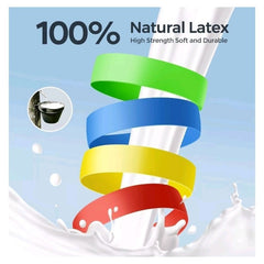 Resistance Bands, Set of 5 Skin-Friendly Resistance Fitness Exercise Loop Bands with 5 Different Strength Levels - Carrying Case Included - Ideal for Home, Gym, Yoga, Training