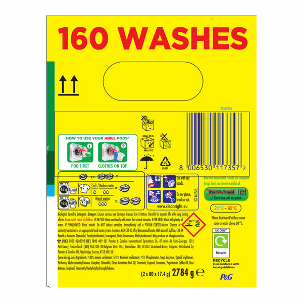 Ariel 4 in 1 Pods, 160 Wash