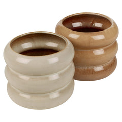 Glossy Ceramic Tube Design Cactus Herb Flower Pot Planter Holder Home Display