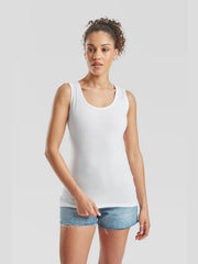 Fruit of the Loom 61376 Ladies' Feminine Fit Sleek Silhouette Valueweight Athletic Vest - Everyday Comfort, Soft Handfeel, Timeless Appeal | Women'S Top