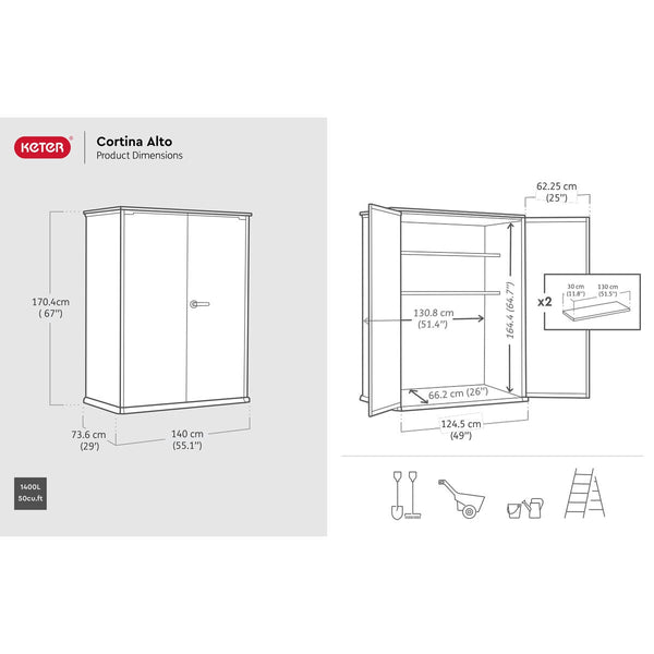 Keter Cortina Alto 4ft 6