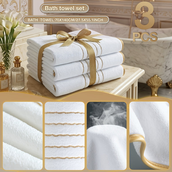 3pcs Coral Velvet Bath Towel Household Chest Bath Towel Coral Velvet Bath Towel Super Absorbent Bath Towel Soft Absorbent Adult Bath Towel Manufacturers Wholesale