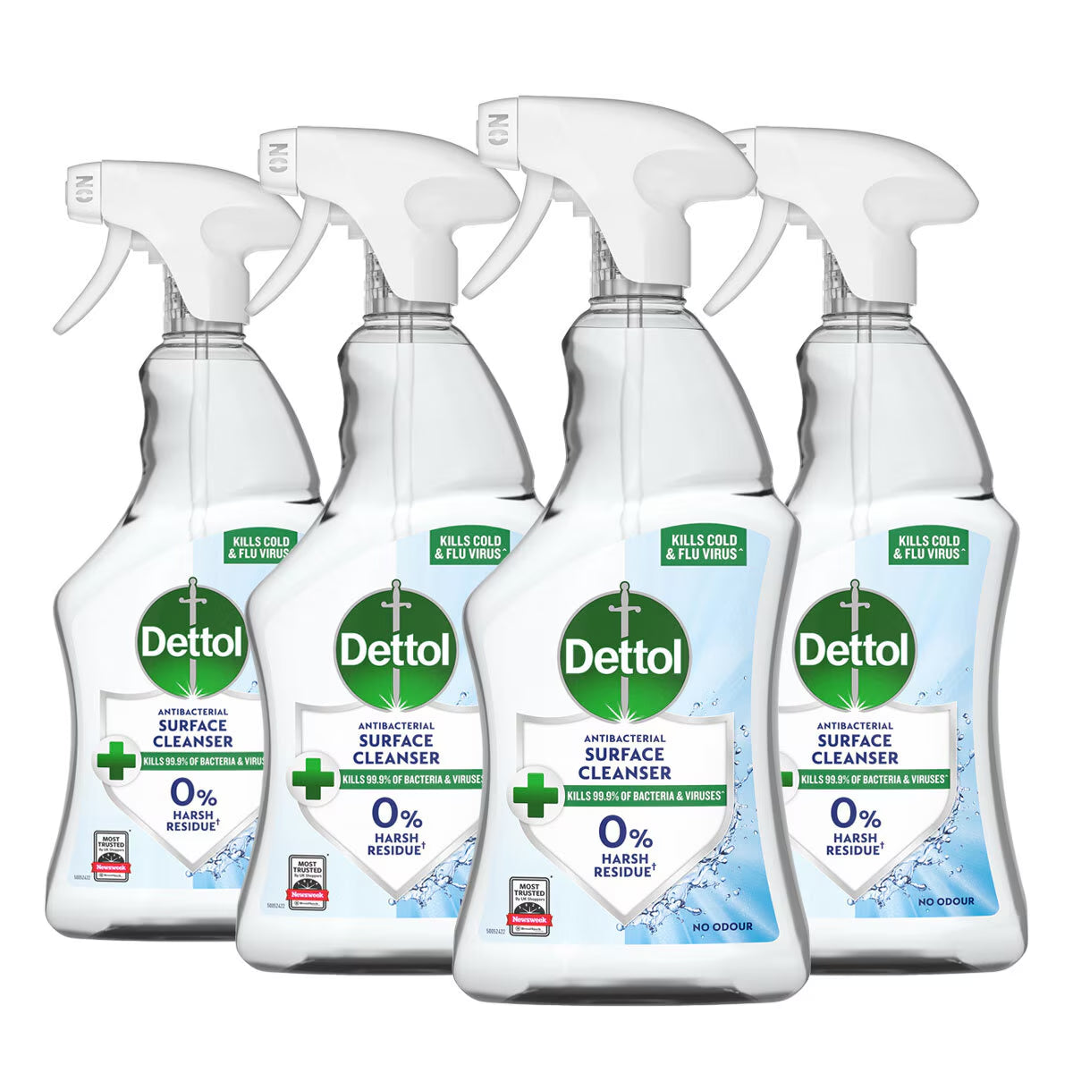 Dettol Antibacterial Surface Cleanser, 4 X 750Ml