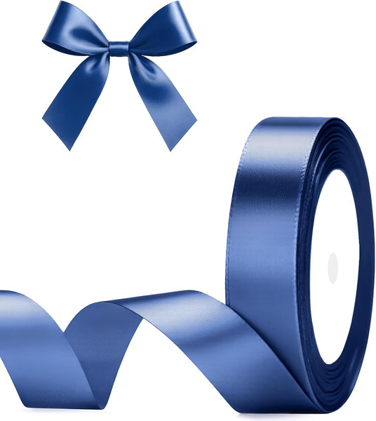 G2PLUS White Stain Ribbons - 22M Thick Fabric Gift Wrap Ribbons for Crafting, Wedding & Valentine'S Day Decoration