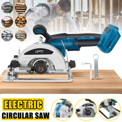 [Machine ONLY]Electric Circular Saw 125mm, Brushless motor,High Power Wood Cutting Saw for Hardwood, MDF, Plywood, Bamboo and PVC Pipe - Corded DIY & Professional Circular Saw