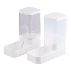 Pet Feeder Pets Food Feeder and Waterer Set 3.8L 2.1kg, 29*13.5*28.5cm, Travel Supply Feeder and Water Dispenser for Dogs Cats Pets Animals