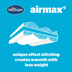 Silentnight Airmax 10.5 Tog Duvet & Pillow Pair Bundle, Single