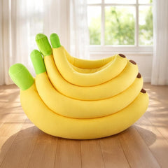 Banana Shaped Pet Nest for Cats And Dogs, Universal Detachable And Washable, Winter Warm Sleeping Pad for Small Dogs And Cats, Comfortable Sleeping Nest S-XL