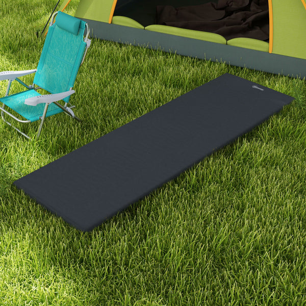 Self-Inflating Camping Sleeping Pad, Single Air Bed with Carry Bag