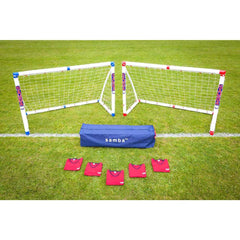 Samba 6' X 4' Football Goal Set with Carry Bag and Bibs