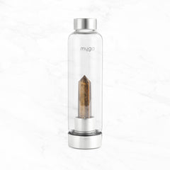 Crystal-Infused Water Bottle – 7200ml Premium Steel & Glass Hydration Bottle with Natural Healing Stones for Stress Relief, Mental Clarity & Spiritual Wellness