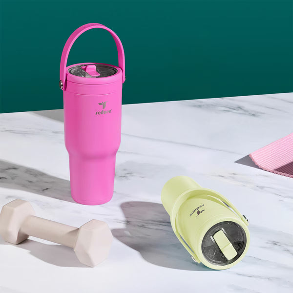 Base Brands Chiller Go Insulated Mug 940Ml, 2 Pack in 2 Colour Sets