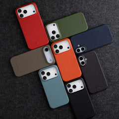 Phone Case - High-Quality Leather Case Designed for The for Iphone 17 Pro Max Featuring Magnetic Support, Also Compatible with The for Iphone 16 Pro, Providing a Sturdy Cover