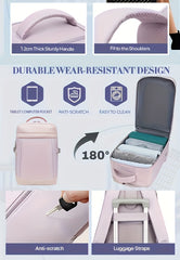 40X20X25Cm Cabin Backpack, Camping Backpack, Ryanair Carry-On Luggage, Travel Bag for Business, Accommodates 14' Laptop, Under- Cabin Bag, Complies with Airline Boarding Size Standards, Carry-On Bag for Air Travel, Rucksack