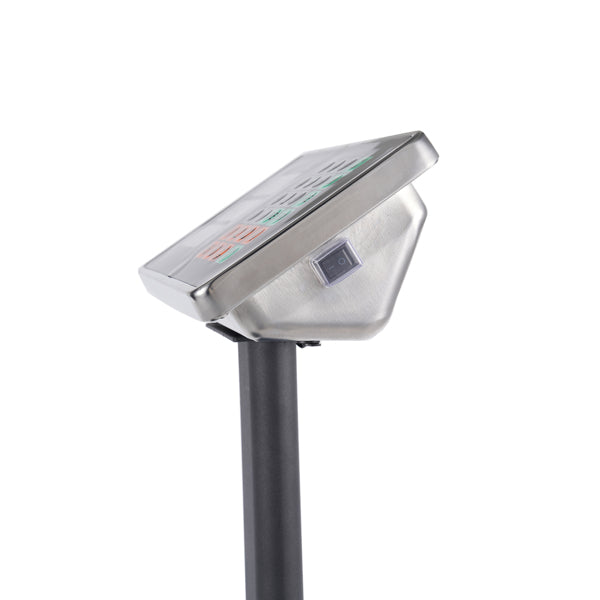 100kg deep gray high-precision electronic platform scale, iron material platform scale, 30 * 40cm tabletop, 50g division value, storage of 5 unit prices and 99 accumulations, supermarket and vegetable market logistics weighing, commercial scale.