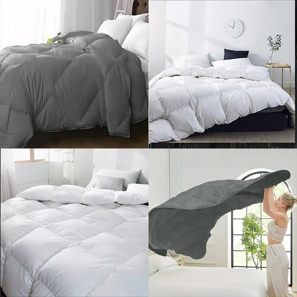 TOG 4.5 | 10.5 | 15 - Ultra Soft Diamond Grid Quilted Comforter - Breathable, Warm for All Seasons | Hotel-Style Design | Multiple Sizes Available (Single, Double, King, Super King) Vacuum Packaging