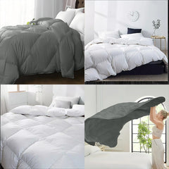 TOG 4.5 | 10.5 | 15 - Ultra Soft Diamond Grid Quilted Comforter - Breathable, Warm for All Seasons | Hotel-Style Design | Multiple Sizes Available (Single, Double, King, Super King) Vacuum Packaging