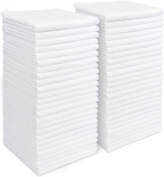 AIDEA Microfibre Cloth Pack of 8, Multifunctional Reusable Cleaning Cloths, Lint Free Streak Free Washable Cloth Duster for House, Kitchen, Car, Motorbike, Windows 30 X 30 Cm