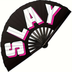 Large Folding Clack Fan - Loud Hand Fan for Raves, Halloween, Burlesque And Costume Parties - Plastic Cooling Fan for Women'S Rainbow Outfits, Festival Additions Suitable for Raves, Performances, Events